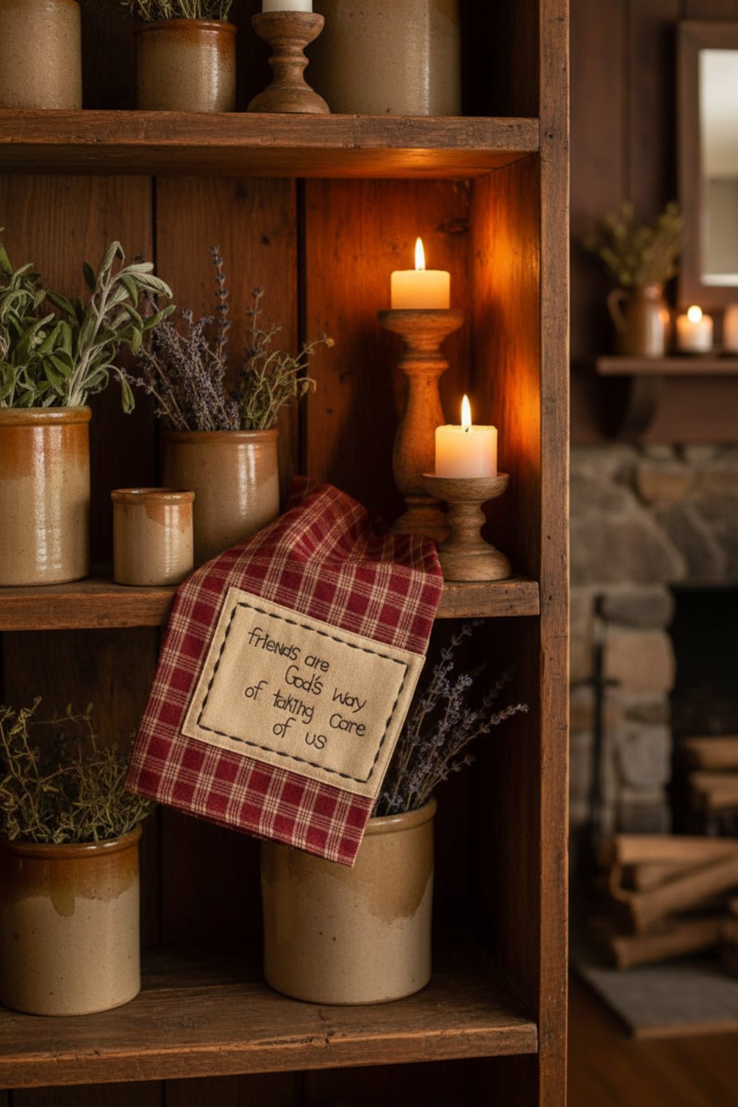 Primitive Farmhouse Friends Are God&