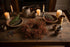 Farmhouse Astilbe Candle Ring - 10.5" Pumpkin - The Primitive Pineapple Collection