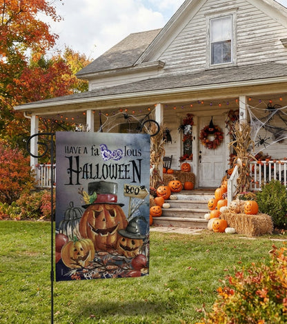 Farmhouse Halloween Jack O Lantern Faboolous Halloween Decor Flag