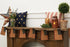 92" Primitive Rustic Americana Flag Garland - Patriotic Burlap Bunting - The Primitive Pineapple Collection