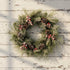 Christmas Ragon House 24" Frosted Pine, Berries and Pinecone Wreath - The Primitive Pineapple Collection