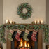 Christmas Ragon House 24" Iced Forest Pinecone and Bell Wreath - The Primitive Pineapple Collection