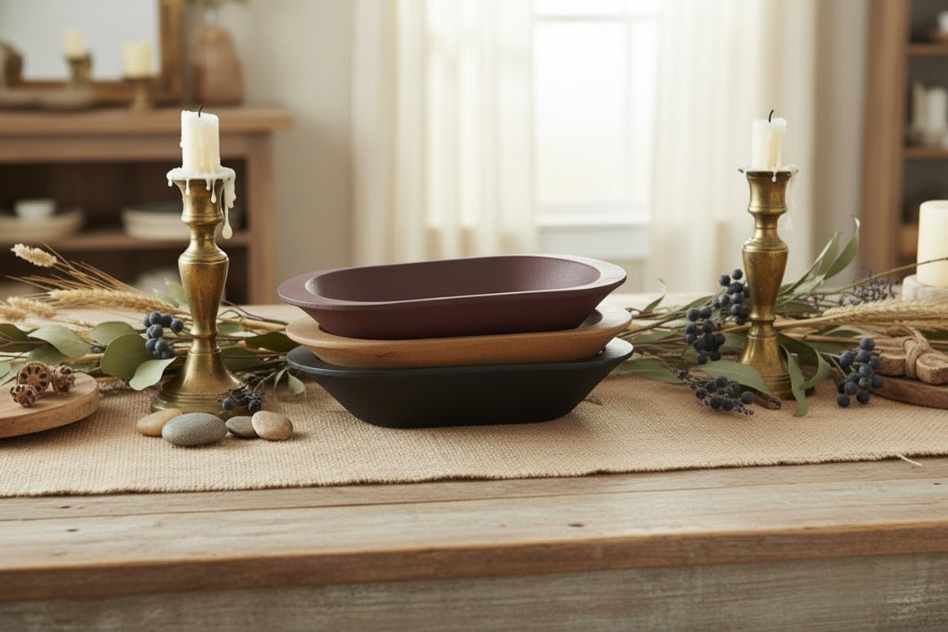 Rustic Pan Primitive Farmhouse Wood Rustic Weathered 13