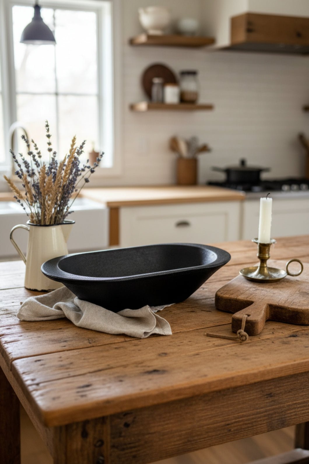 Primitive Farmhouse Wood Rustic Weathered 13" Bread Pan 3 Colors - The Primitive Pineapple Collection