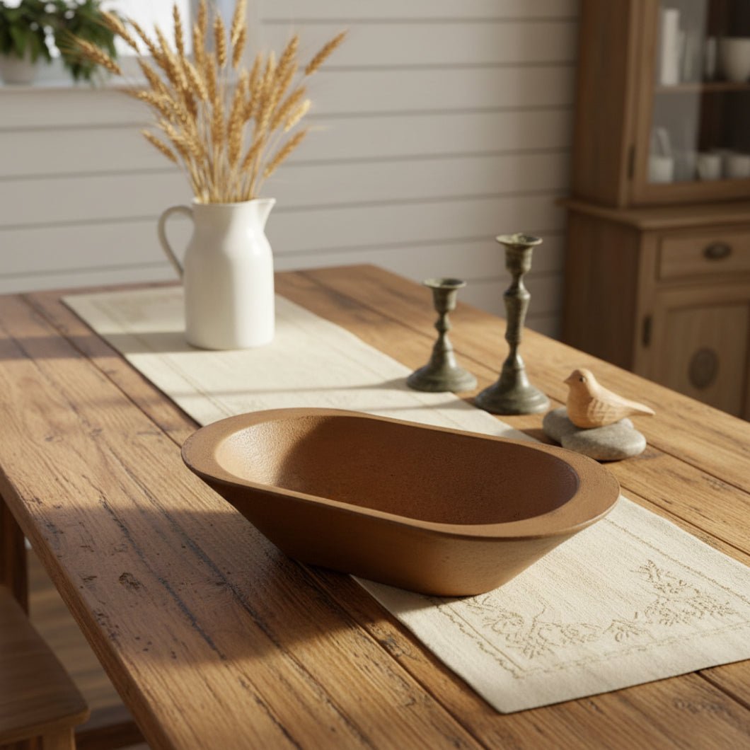 Primitive Farmhouse Wood Rustic Weathered 13" Bread Pan 3 Colors - The Primitive Pineapple Collection