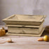 Primitive Handcrafted Aged White Wood Tray w/Drawer - The Primitive Pineapple Collection