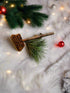 Primitive/Holiday Handmade Corn Cob Pipe w/ Greens Bowl filler Christmas - The Primitive Pineapple Collection