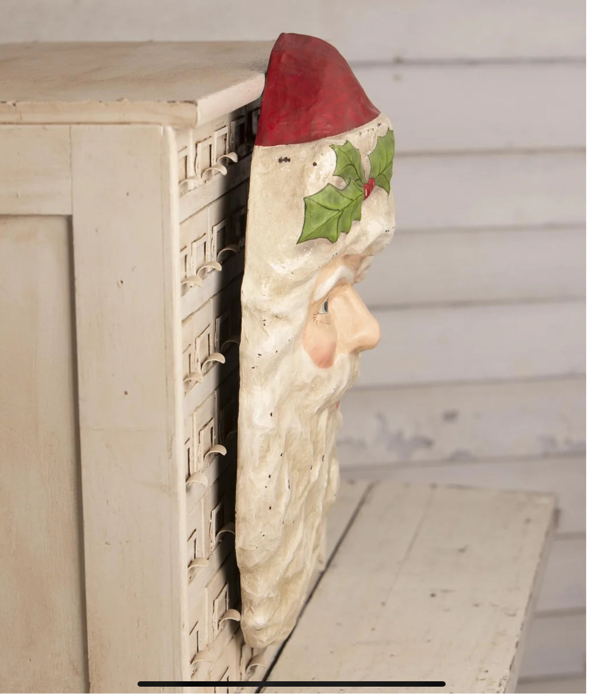 Bethany Lowe Christmas Vintage 20.5” Large Vintage Santa Head TD3176