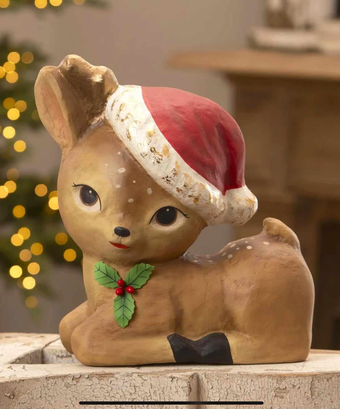 Bethany Lowe Christmas 13” Retro Rudy Retro Fawn TJ3323 - The Primitive Pineapple Collection