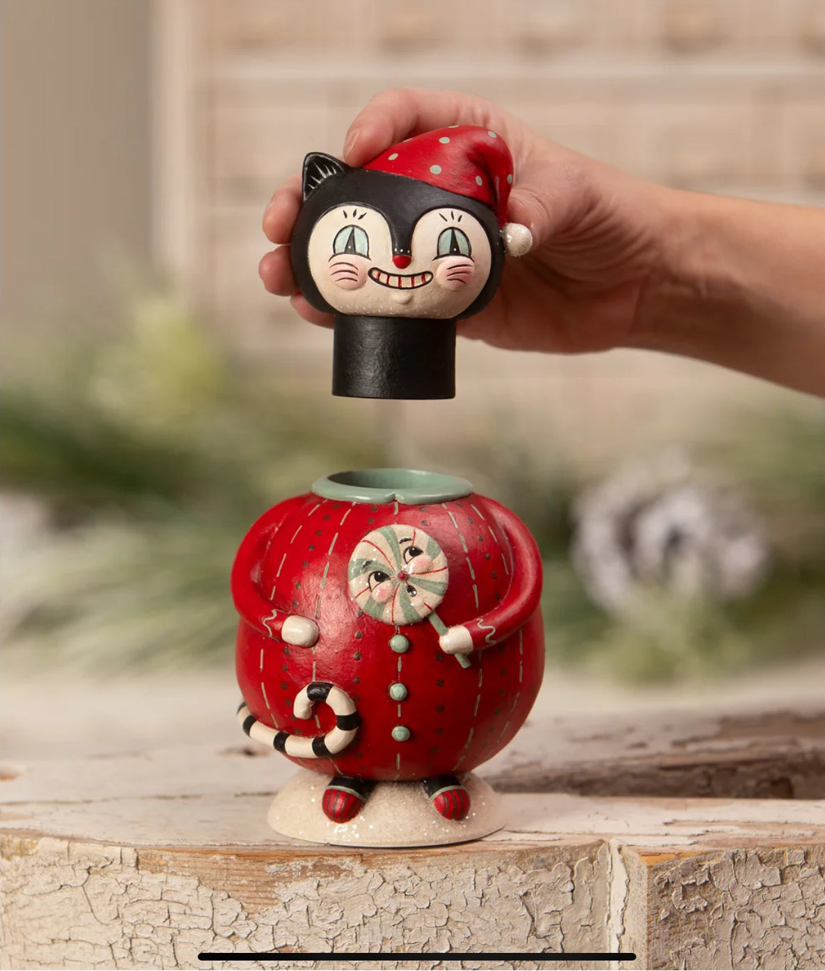 Bethany Lowe Christmas Johanna Parker Dezzy-Purr Sweet Dreams Jar JP3034