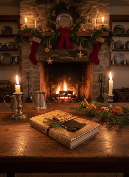 Christmas Handcrafted Vintage Look A Christmas Carol Holiday Book