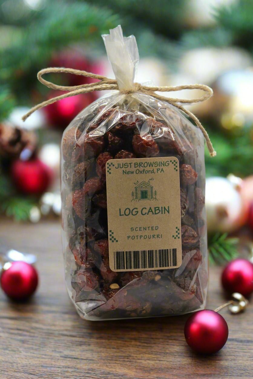 Handcrafted USA Holiday Christmas Log Cabin Potpourri - The Primitive Pineapple Collection