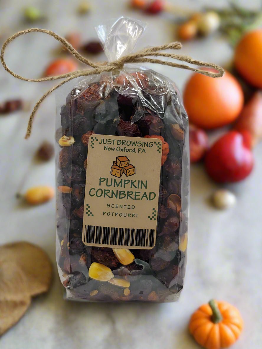 Handcrafted USA Halloween Fall Pumpkin Cornbread Potpourri - The Primitive Pineapple Collection