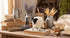 Primitive Stuffed Standing Primitive Sheep w/ Bell - The Primitive Pineapple Collection
