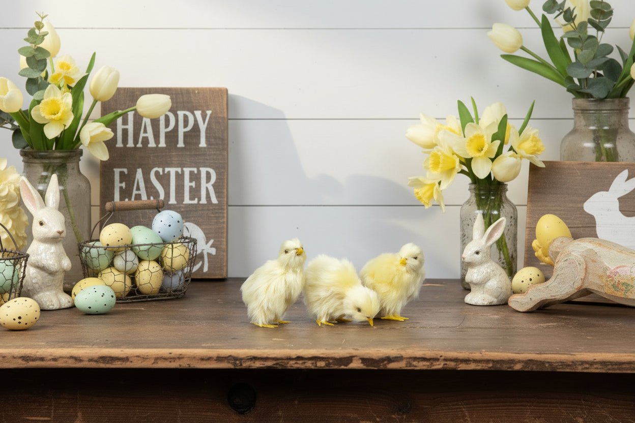 Primitive Ragon House Spring Easter 3" Yellow Chick - The Primitive Pineapple Collection