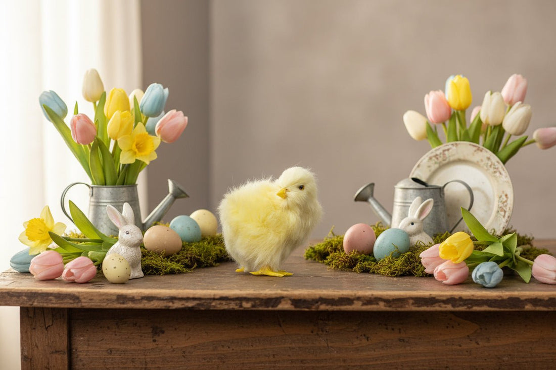 Primitive Ragon House Spring Easter 3.5" Yellow Chick - The Primitive Pineapple Collection