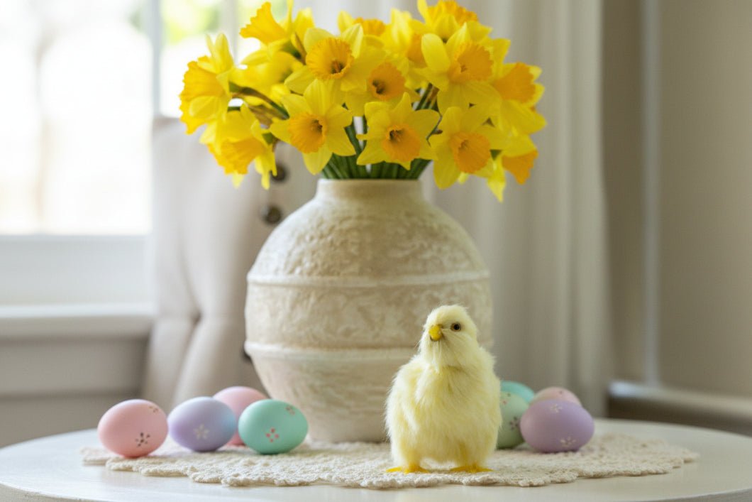 Primitive Ragon House Spring Easter 3" Yellow Chick - The Primitive Pineapple Collection