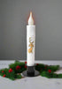 Handcrafted Christmas 7" Dr Seuss Max the Dog LED Timer Taper Candle - The Primitive Pineapple Collection