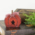 Primitive Rustic Halloween 4.5" Chunky Wood Pumpkin w/Star Shelf Sitter - The Primitive Pineapple Collection