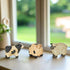 Primitive Folk Art 3 pc Pig, Sheep and Cow Figurine Shelf Sitters 2" - The Primitive Pineapple Collection