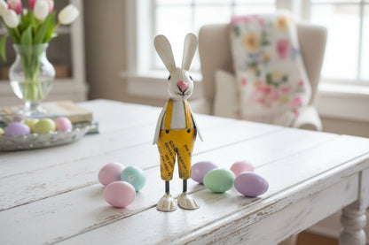 Primitive Spring Easter Recycled Metal Max Baby Bunny 7.75" - The Primitive Pineapple Collection