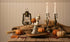 Primitive Halloween Recycled Metal Retro Ghost with Jack O Lantern 11" - The Primitive Pineapple Collection