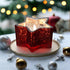 Christmas Ragon House 4.5" Red Mercury Glass Star 3D Flame Battery Candle 6hr Timer - The Primitive Pineapple Collection