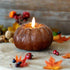 Ragon House Fall Halloween 3" Bronze 3D Flame Pumpkin Candle w/ Timer - The Primitive Pineapple Collection