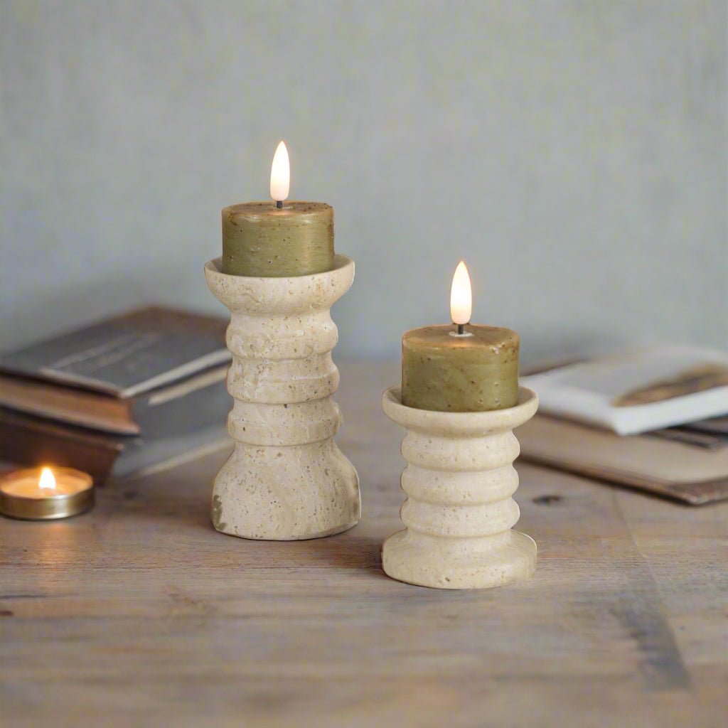 Ragon House 2 pc 3D Flame Green Battery Tealight Candle 6hr Timer - The Primitive Pineapple Collection