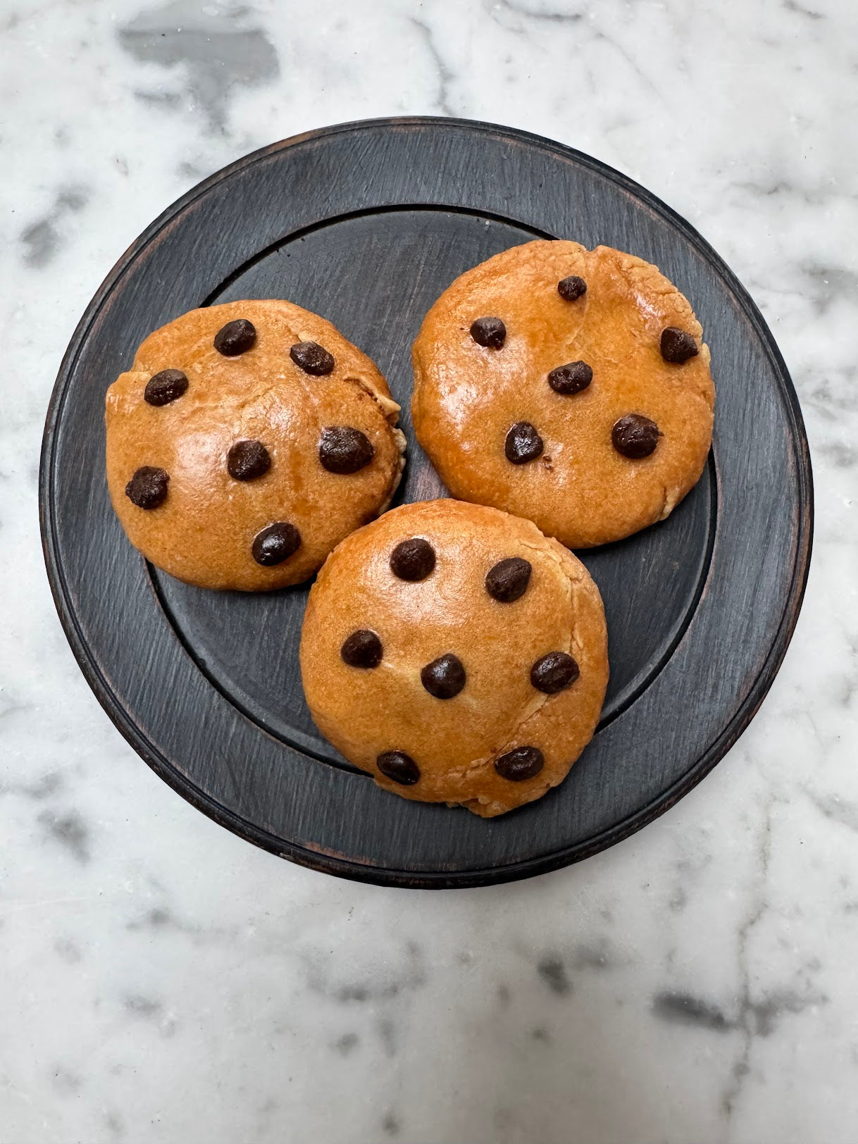 Primitive Farmhouse Handcrafted Faux 3 pc Chocolate Chip Cookies