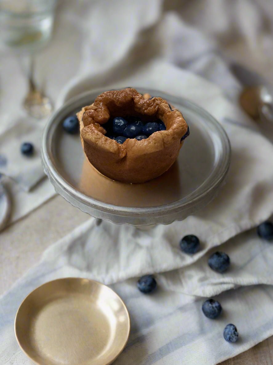Primitive Farmhouse Handcrafted 4" Faux Blueberry Tart - The Primitive Pineapple Collection