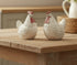 Primitive Farmhouse Small 2 pc Hen & Rooster Figurine Set - The Primitive Pineapple Collection