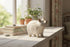 Farmhouse Rustic Small Little Resin Pig - The Primitive Pineapple Collection