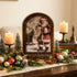 Santa List Arch Top Framed Christmas Art, 6" x 8" - The Primitive Pineapple Collection