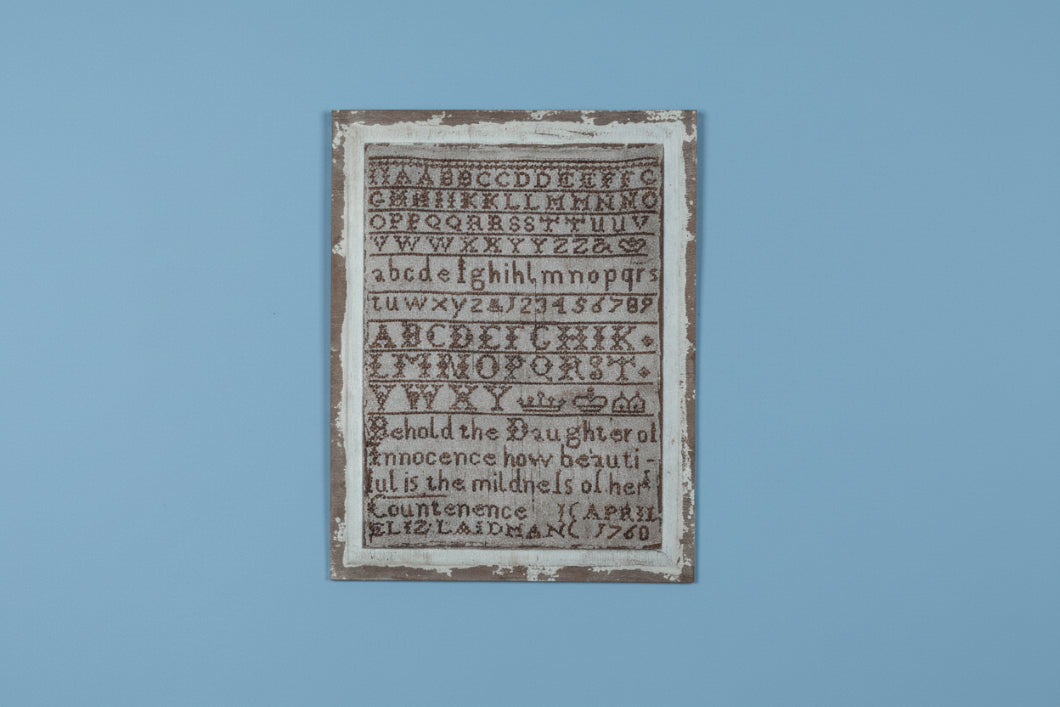 Primitive Colonial Ragon House 20" Vintage Inspired Sampler Print