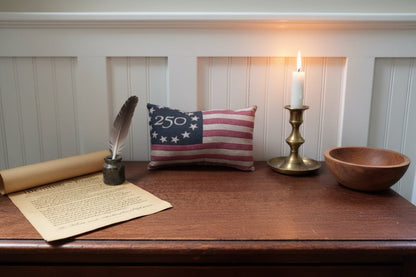 Primitive Handcrafted Printed Americana 5x7" Stuffed Pillows - The Primitive Pineapple Collection