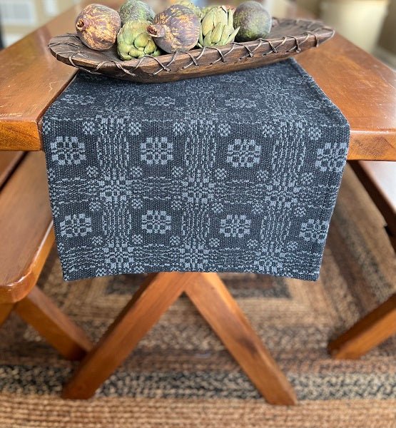 Primitive Farmhouse Gettysburg Black and Gray 34" Table Square - The Primitive Pineapple Collection