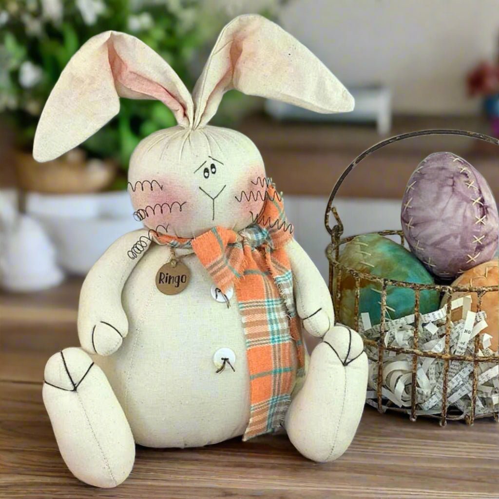 Primitive Spring Easter Honey and Me Ringo the Rabbit 9.5" - The Primitive Pineapple Collection