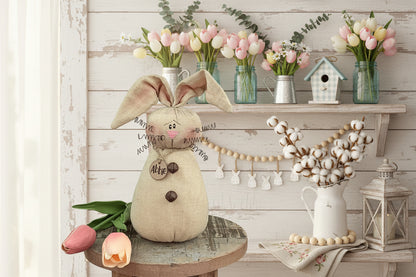 Primitive Easter Honey and Me Bunny Abbie the Bunny 6.5" - The Primitive Pineapple Collection