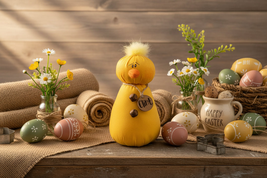 Primitive Easter Honey and Me Clint the Chicklet Chick S24108 - The Primitive Pineapple Collection