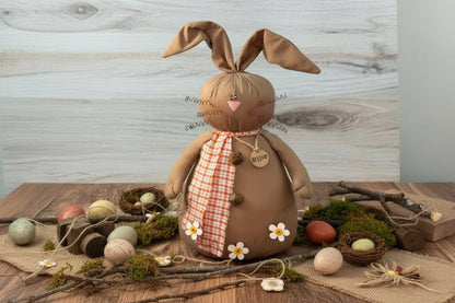 Primitive Easter Honey and Me Arthur the Bunny - The Primitive Pineapple Collection