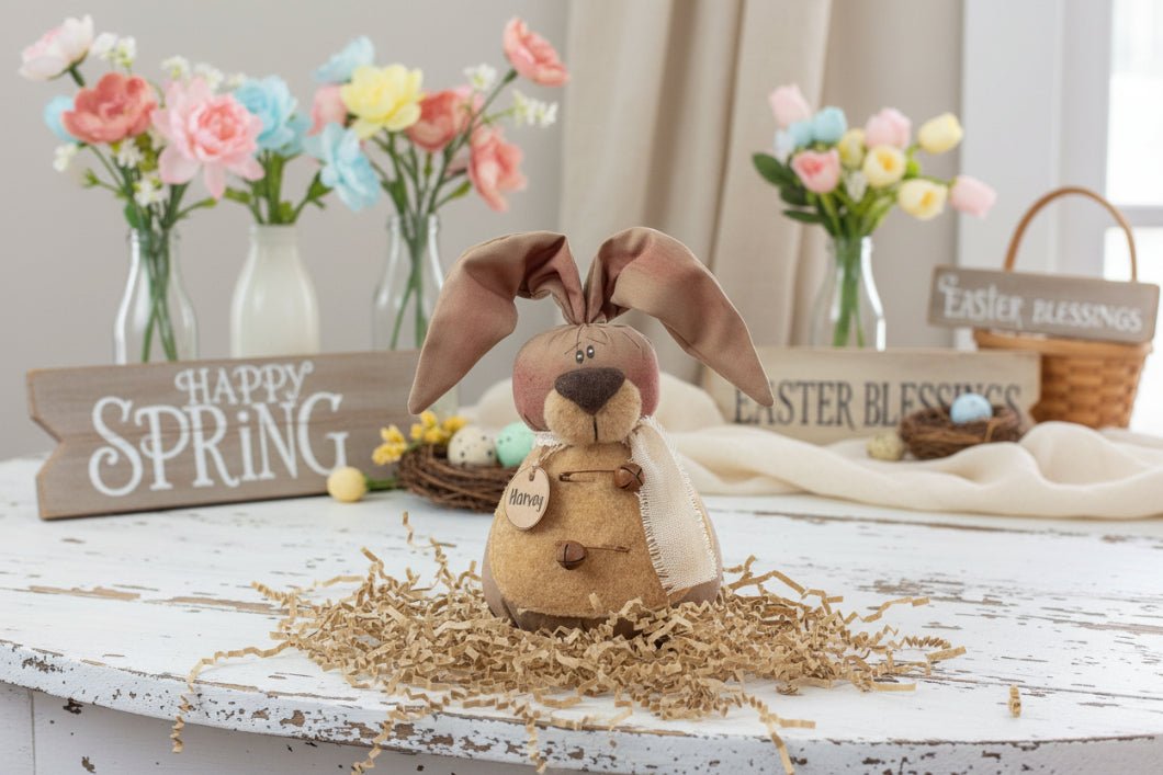 Primitive Easter Honey and Me Harvey the Hare - The Primitive Pineapple Collection