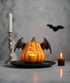 Bethany Lowe Halloween Pumpkin Bat Luminary TF4249 - The Primitive Pineapple Collection
