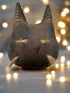 Primitive Fall Halloween Handcrafted 4"Cat w/ Whiskers Ornie Bowl Filler - The Primitive Pineapple Collection