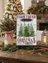 Primitive Farm Fresh Christmas Trees Metal Sign 8"x 12" - The Primitive Pineapple Collection