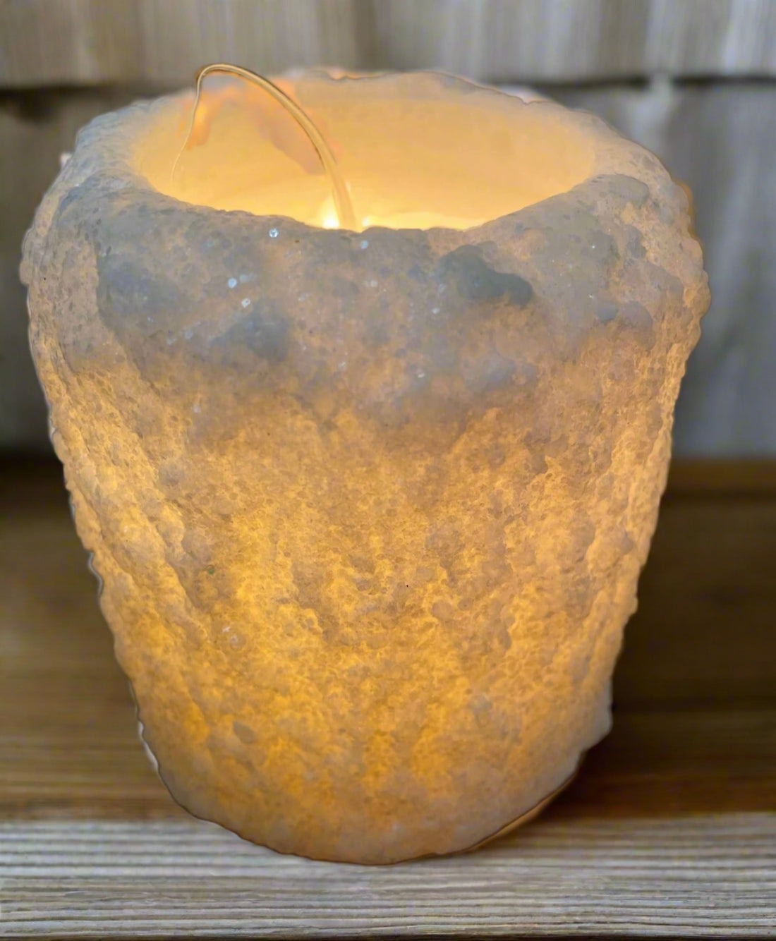 Primitive Country Handcrafted Electric Hearth Candle Country Spice  5&quot; x 4&