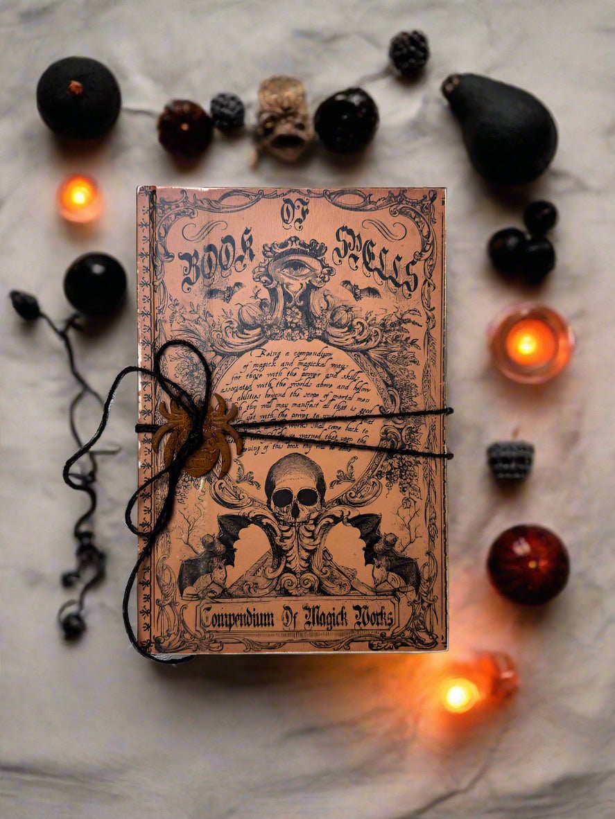 Handcrafted Vintage Look Halloween Book of Spells - The Primitive Pineapple Collection
