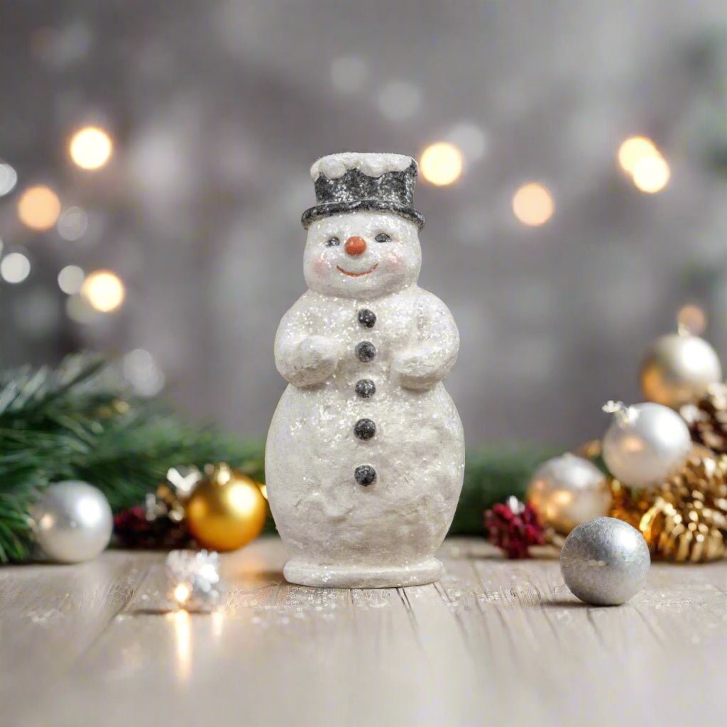 Primitive Ragon House Christmas 8&quot; Red Nose Snowman - The Primitive Pineapple Collection
