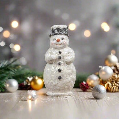 Primitive Ragon House Christmas 8&quot; Red Nose Snowman - The Primitive Pineapple Collection