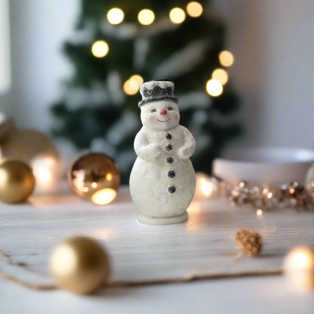 Primitive Ragon House Christmas 8&quot; Red Nose Snowman - The Primitive Pineapple Collection